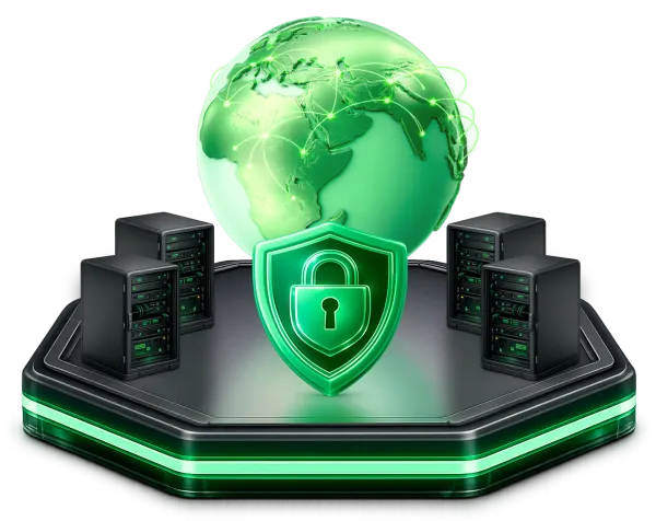 Protección de ciberseguridad empresarial - GreenLock escudo de seguridad ofensiva